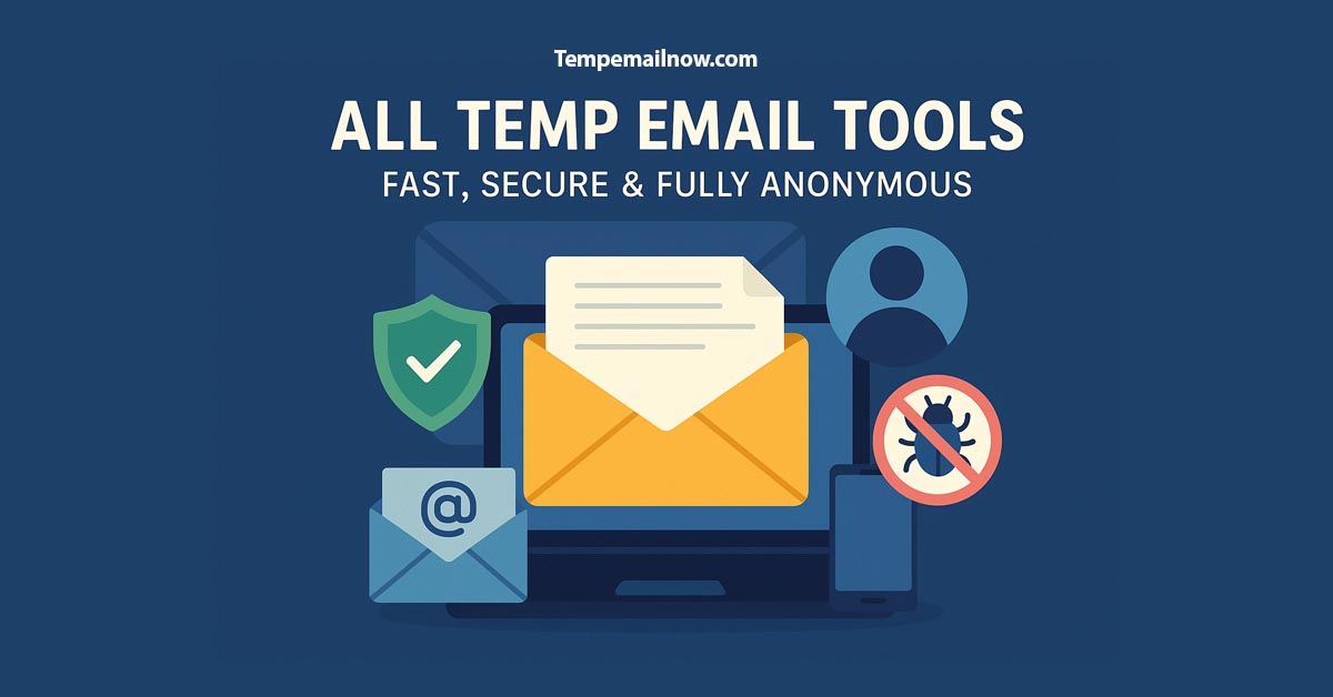 All temp email tools — fast, secure and fully anonymous