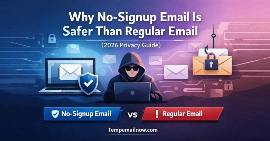 Why No-Signup Email Is Safer Than Regular Email (2026 Privacy Guide)