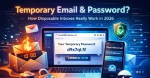 Temporary email and password explained with disposable inbox example in 2026