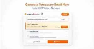 How to generate a temporary email now for OTP verification and secure website sign-ups