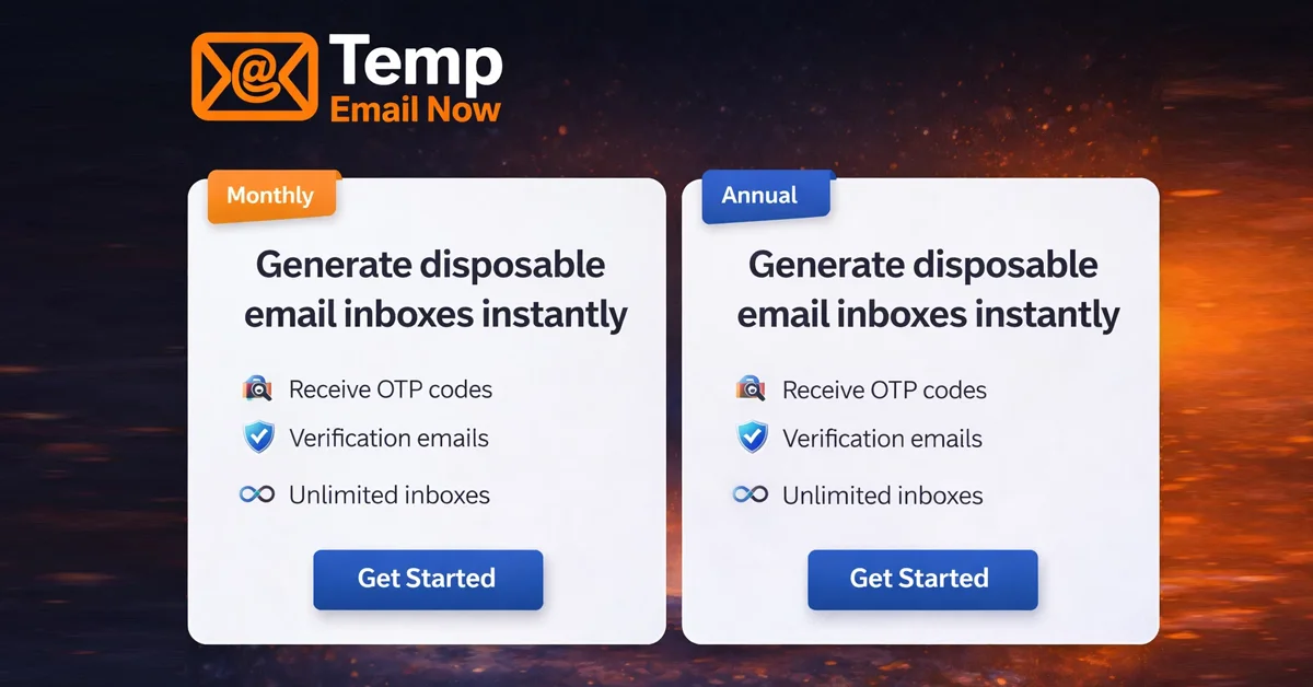 Temp Email Now free pricing overview